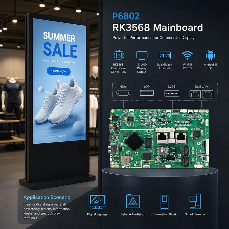 YC-P6802 RK3568 Mainboard